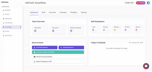 VetFlash SmartRota